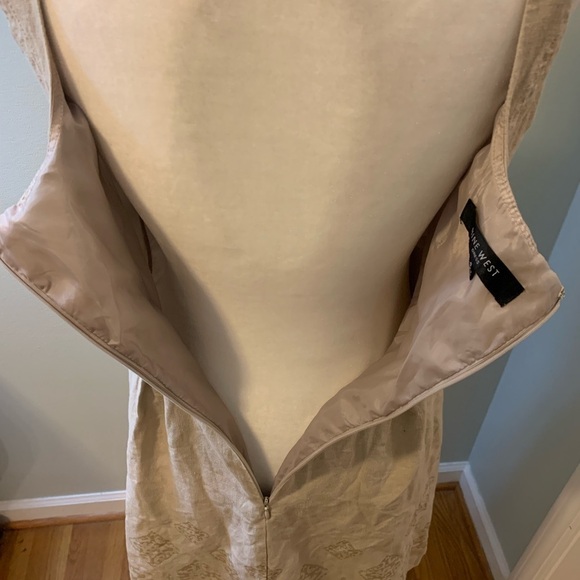 Nine West linen blend summer dress, size 6 - Picture 5 of 7